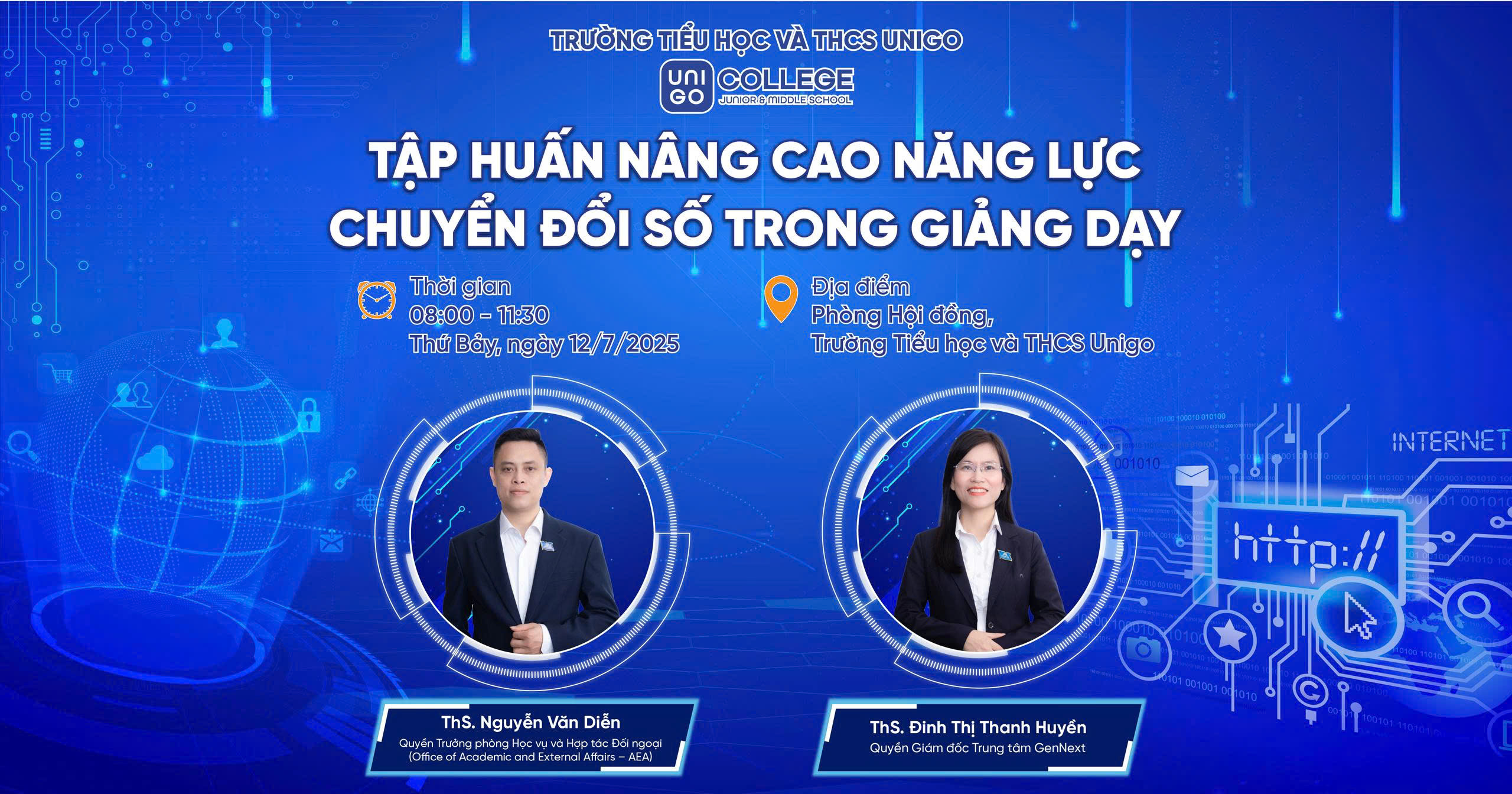TRƯỜNG TIỂU HỌC VÀ THCS UNIGO TẬP HUẤN CHUYÊN ĐỀ “CHUYỂN ĐỔI SỐ TRONG GIẢNG DẠY” TRƯỚC THỀM NĂM HỌC MỚI